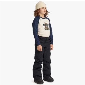 Burton Boys' Exile 2L Insulated Cargo Snow Pants size 10-12